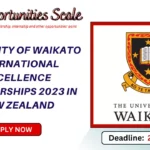 University of Waikato International Excellence Scholarships 2023 in New Zealand