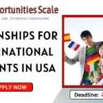 Internships For International students in USA