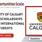 University of Calgary Canada Scholarships
