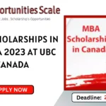 MBA Scholarships in Canada 2023 At UBC Canada