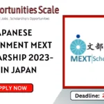 Japanese Government MEXT Scholarship 2023