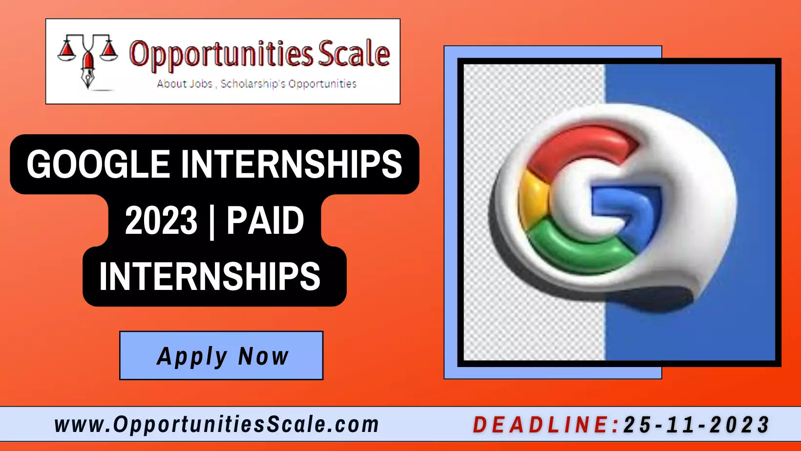 Google Internships 2023 Paid Internships Apply Now OpportunitiesScale