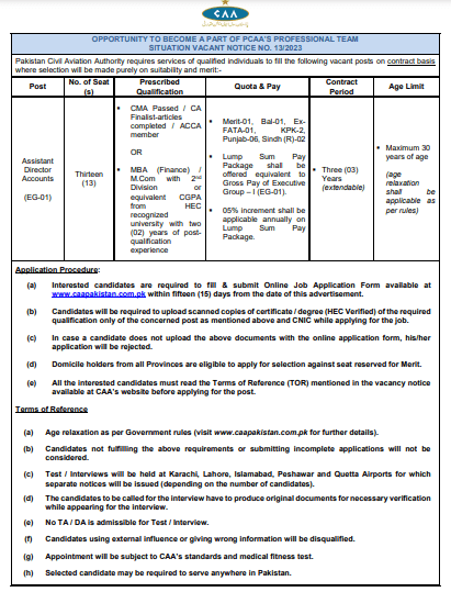 CAA jobs 2023 - Pakistan Civil Aviation Authority jobs - Apply Here 2 Screenshot 2023 06 28 144932