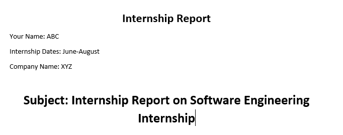 Guide: How to Make an Internship Report After Completing an Internship 1 Report Title