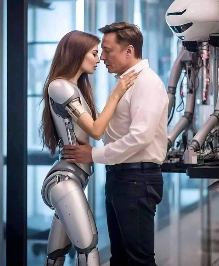 The Story Behind 'Elon Musk Kissing a Robot' 2 Unmasking the Truth of Elon Musk Kissing a Robot