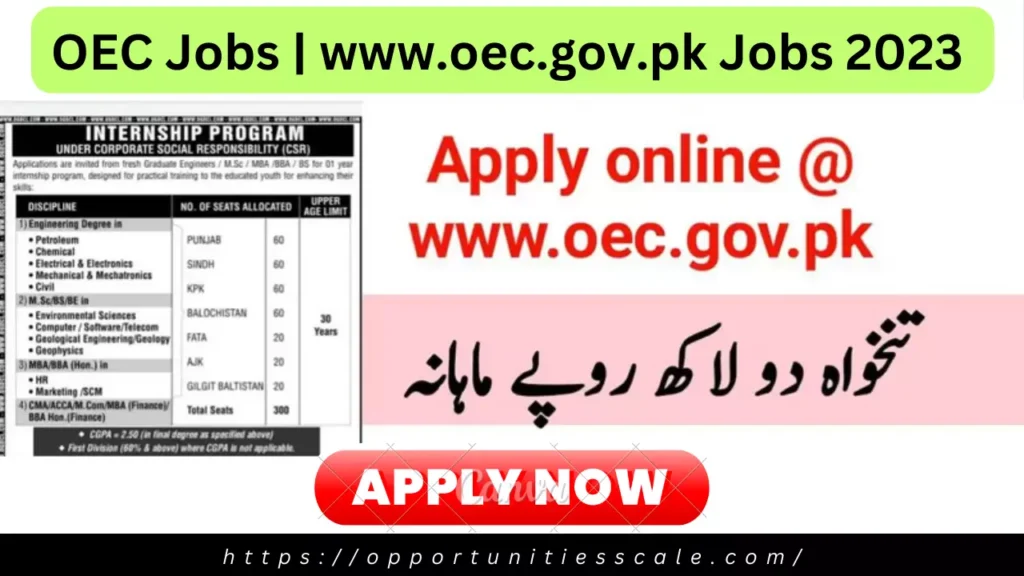 OEC Jobs | www.oec.gov.pk Jobs 2023 - Apply Now 1 OEC Jobs | www.oec.gov.pk Jobs 2023