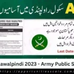 APS Jobs Rawalpindi 2023 - Army Public School Jobs