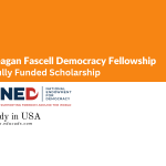 Reagan Fascell Democracy Fellowship Fully Funded 2023