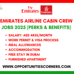 Emirates Airline Cabin Crew Jobs 2025 Perks Benefits
