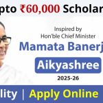 WBMDFC Aikyashree Scholarship 2025 26 Apply Now Get up to ₹60000